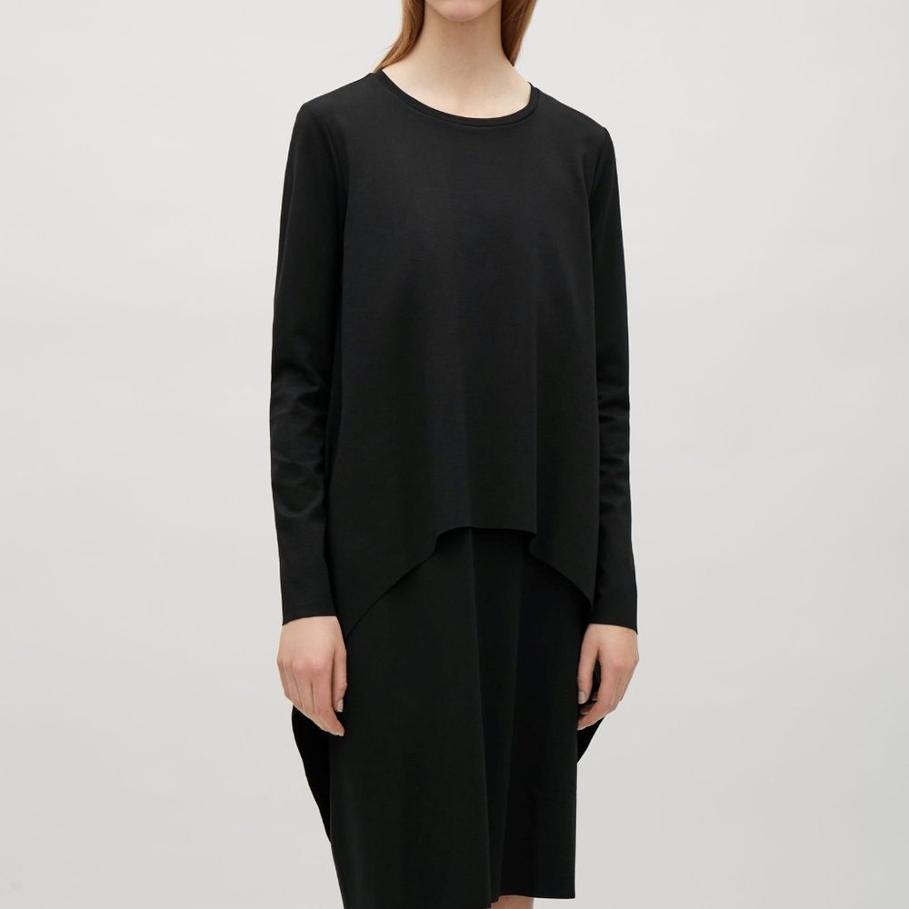 COS Black Long Sleeve Dress